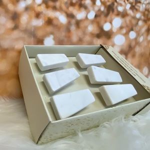 Home Decor White Decorative Geometric Stone Drawer Knob Pulls